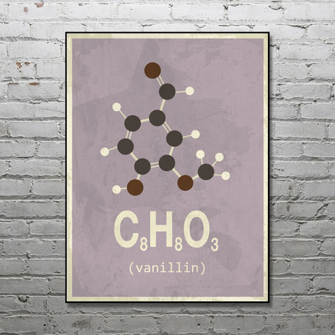 Frigøre ozon håndled Molekylen 🧪 Kemiske plakater med smarte molekyle motiver til væggen